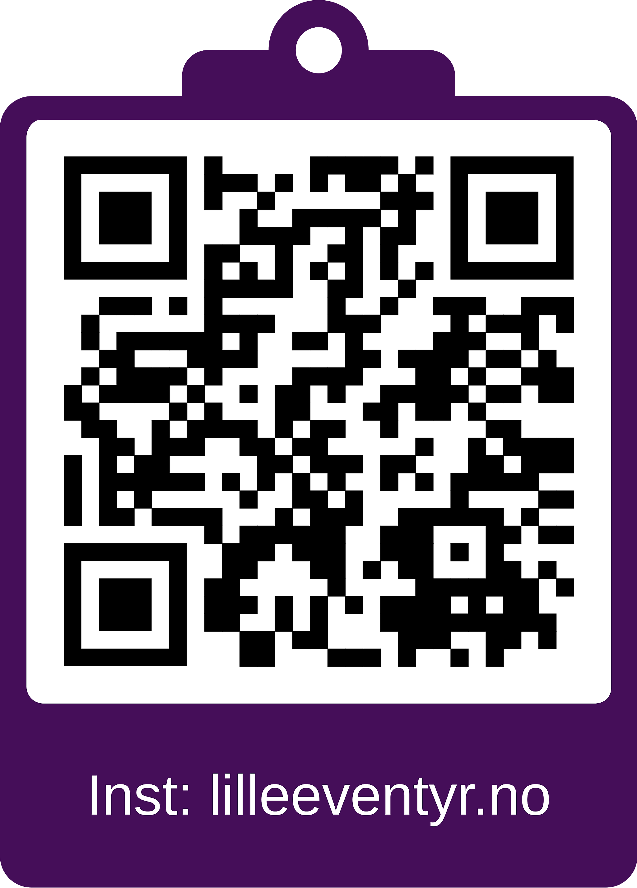 Instagram QR-kode for Lille Eventyr