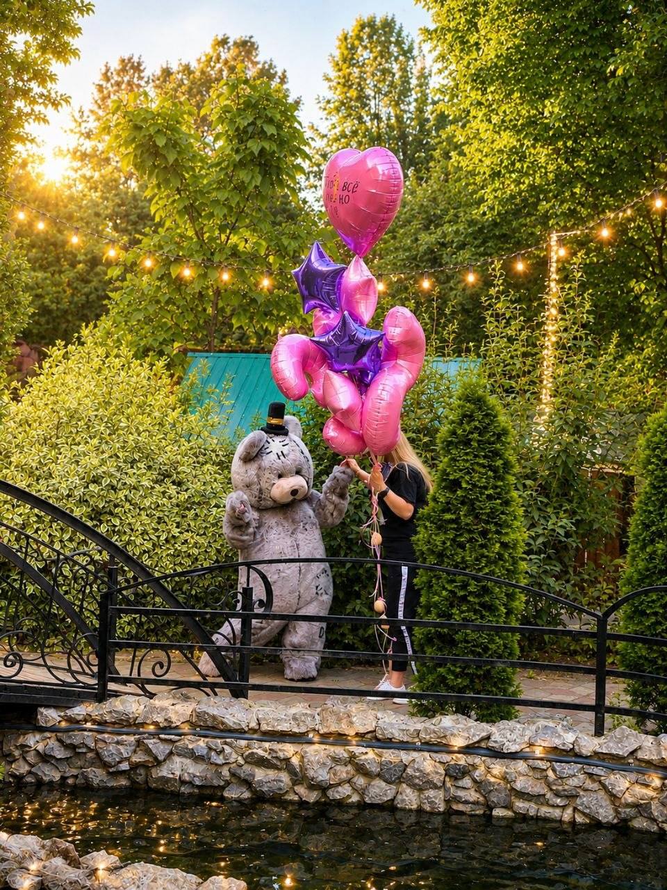 Ballonger i hagen